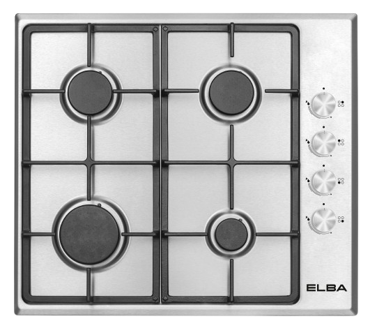 ELBA 60CM 4 GAS BURNER HOB STAINLESS STEEL