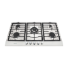 TOTAI 5 BURNER GAS HOB STAINLESS STEEL