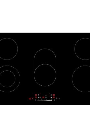 ELBA CLASSIC 90CM 5 ZONE CERAN HOB- BLACK
