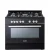 ELBA CLASSIC 90CM 5 BURNER GAS COOKER WITH ELECTRIC OVEN BLACK