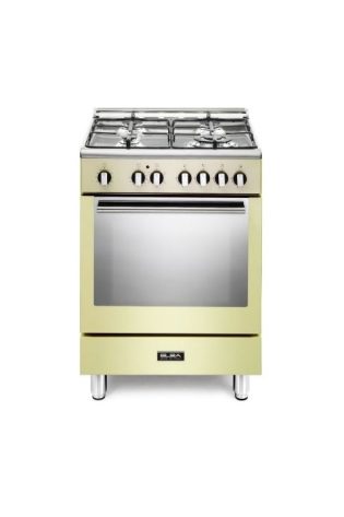 ELBA FUSION 60CM 4 BURNER GAS COOKER WITH ELECTRIC OVEN CREAM