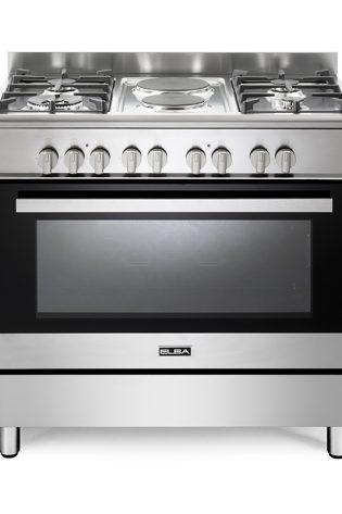 ELBA 4 PLATE GAS STOVE 2 PLATE ELECTRIC + ELECTRC OVEN STAINLESS STEEL