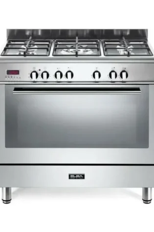 ELBA 5 PLATE GAS STOVE ELECTRIC OVEN STAINLESS STEEL