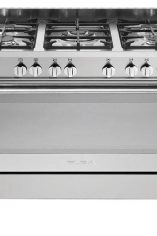 ELBA 5 PLATE GAS STOVE & GAS OVEN STAINLESS STEEL