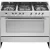 ELBA 5 PLATE GAS STOVE & GAS OVEN STAINLESS STEEL