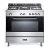 ELBA CLASSIC 80CM 5 BURNER GAS COOKER WITH ELECTRIC OVEN STAINLESS STEEL