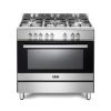 ELBA CLASSIC 90CM 5 BURNER GAS COOKER WITH ELECTRIC OVEN STAINLESS STEEL