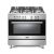 ELBA CLASSIC 90CM 5 BURNER GAS COOKER WITH ELECTRIC OVEN STAINLESS STEEL