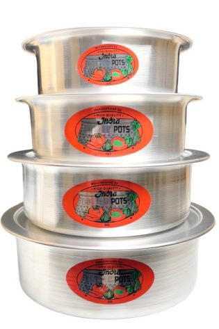 INDIA THALEE POT SET LARGE 8 PC