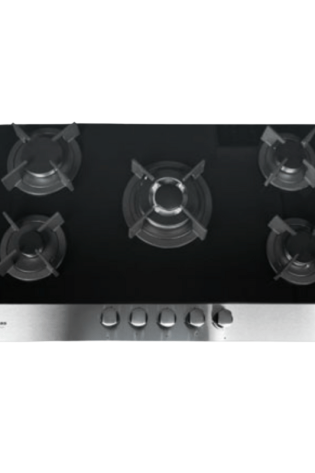 SAFEGAS 5 BURNER HOB GLASS TOP (HOBX5G3)