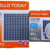 HELLO TODAY SOLAR CEILING LIGHT AND PANEL 100W